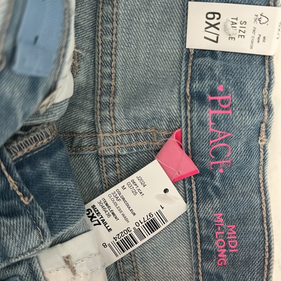 Girls Midi Mi-Long Denim Shorts - Picture 4 of 4